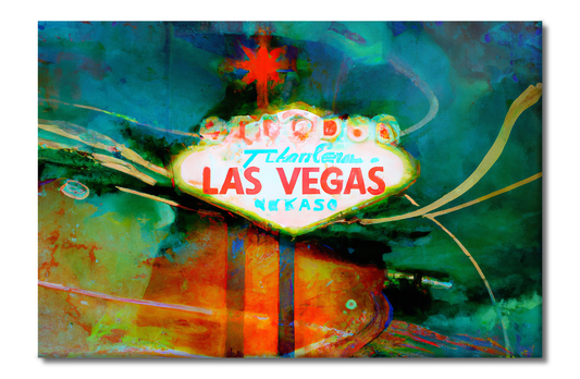 Vegas, Urban Vibes, Digital Art, Canvas Print, High Quality Image, For Home Decor & Interior Design