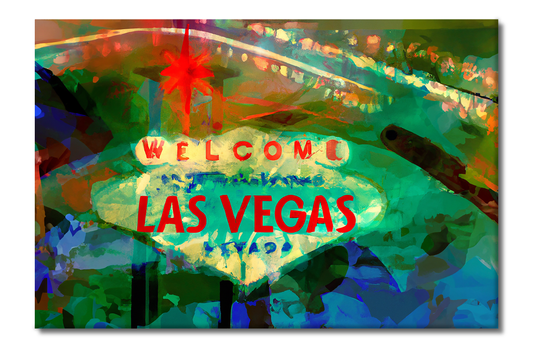 Welcome to Vegas, Urban Vibes, Digital Art, Canvas Print, High Quality Image, For Home Decor & Interior Design