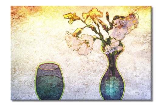 Flowers in Vase, Scenics, Digital Art, Canvas Print, High Quality Image, For Home Decor & Interior Design