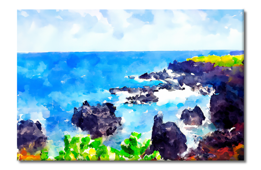 Hana Beach, Maui, Hawaii, Scenics, Digital Art, Canvas Print, High Quality Image, For Home Decor & Interior Design