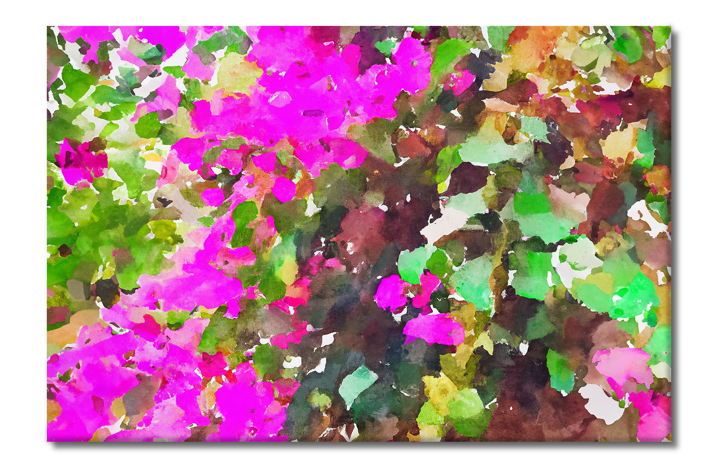 Flowering Bushes, Scenics, Digital Art, Canvas Print, High Quality Image, For Home Decor & Interior Design