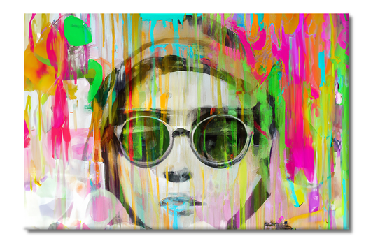 Portraits, Sunglasses, Digital Art, Canvas Print, High Quality Image, For Home Decor & Interior Design