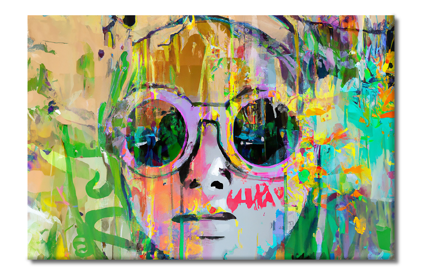 She Vibes, Sunglasses, Urban, Digital Art, Canvas Print, High Quality Image, For Home Decor & Interior Design