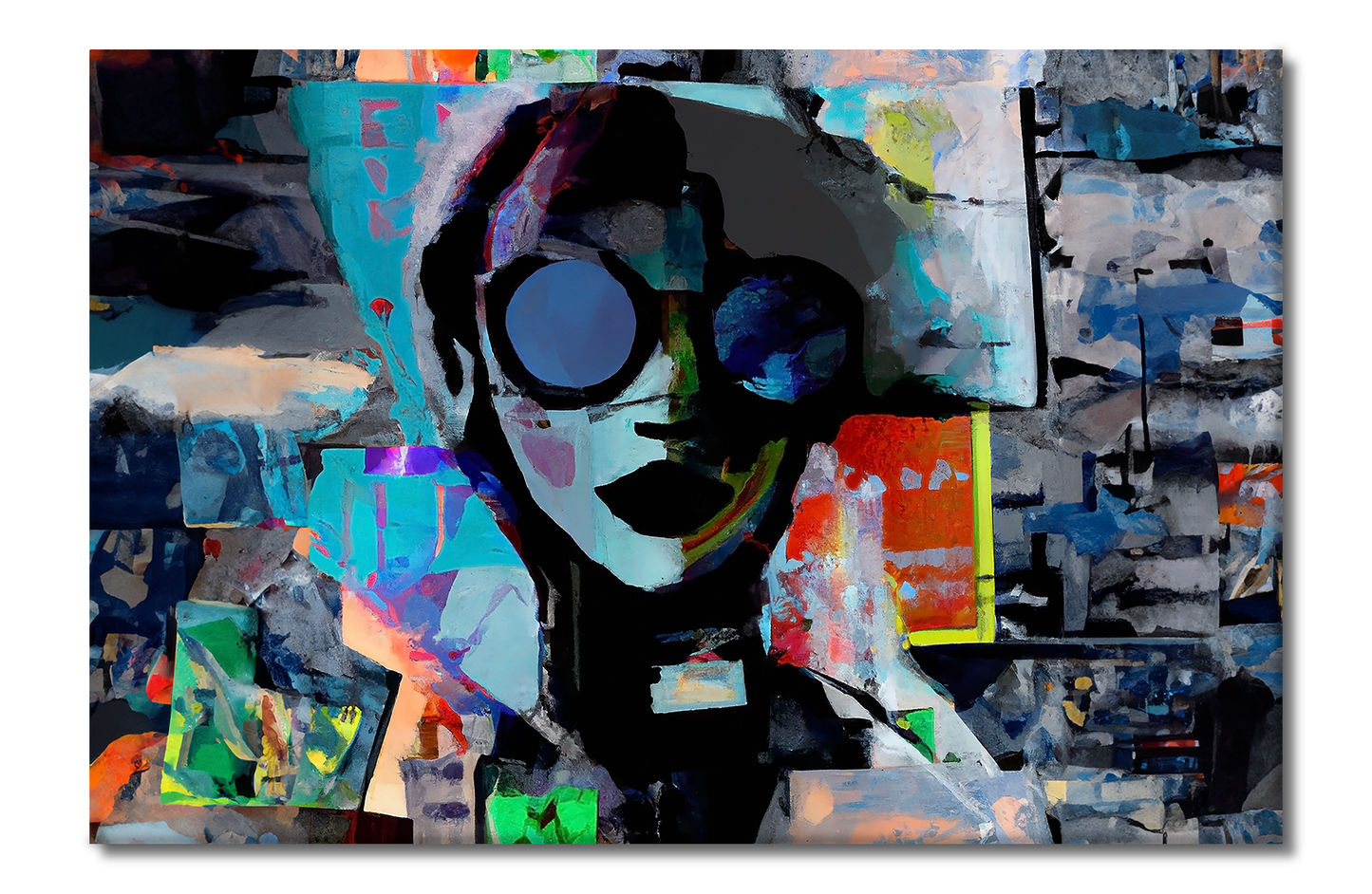 She Vibes, Sunglasses, Digital Art, Canvas Print, High Quality Image, For Home Decor & Interior Design