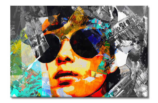 Portraits, Sunglasses, Digital Art, Canvas Print, High Quality Image, For Home Decor & Interior Design