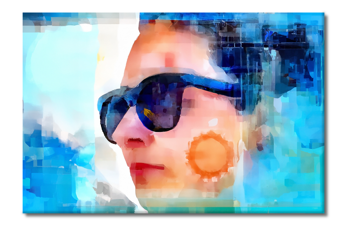 She Vibes, Sunglasses, Digital Art, Canvas Print, High Quality Image, For Home Decor & Interior Design