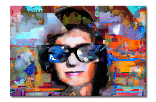 She Vibes, Sunglasses, Digital Art, Canvas Print, High Quality Image, For Home Decor & Interior Design