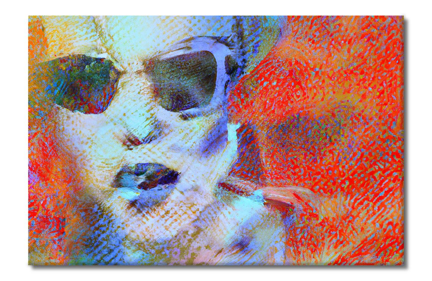 She Vibes, Sunglasses, Digital Art, Canvas Print, High Quality Image, For Home Decor & Interior Design