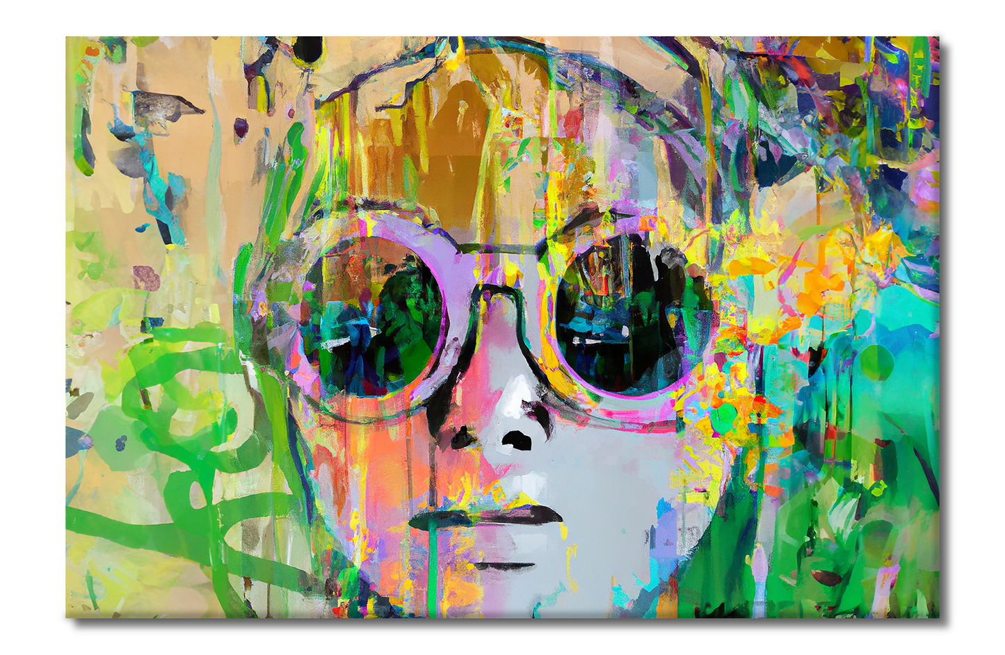 She Vibes, Sunglasses, Digital Art, Canvas Print, High Quality Image, For Home Decor & Interior Design