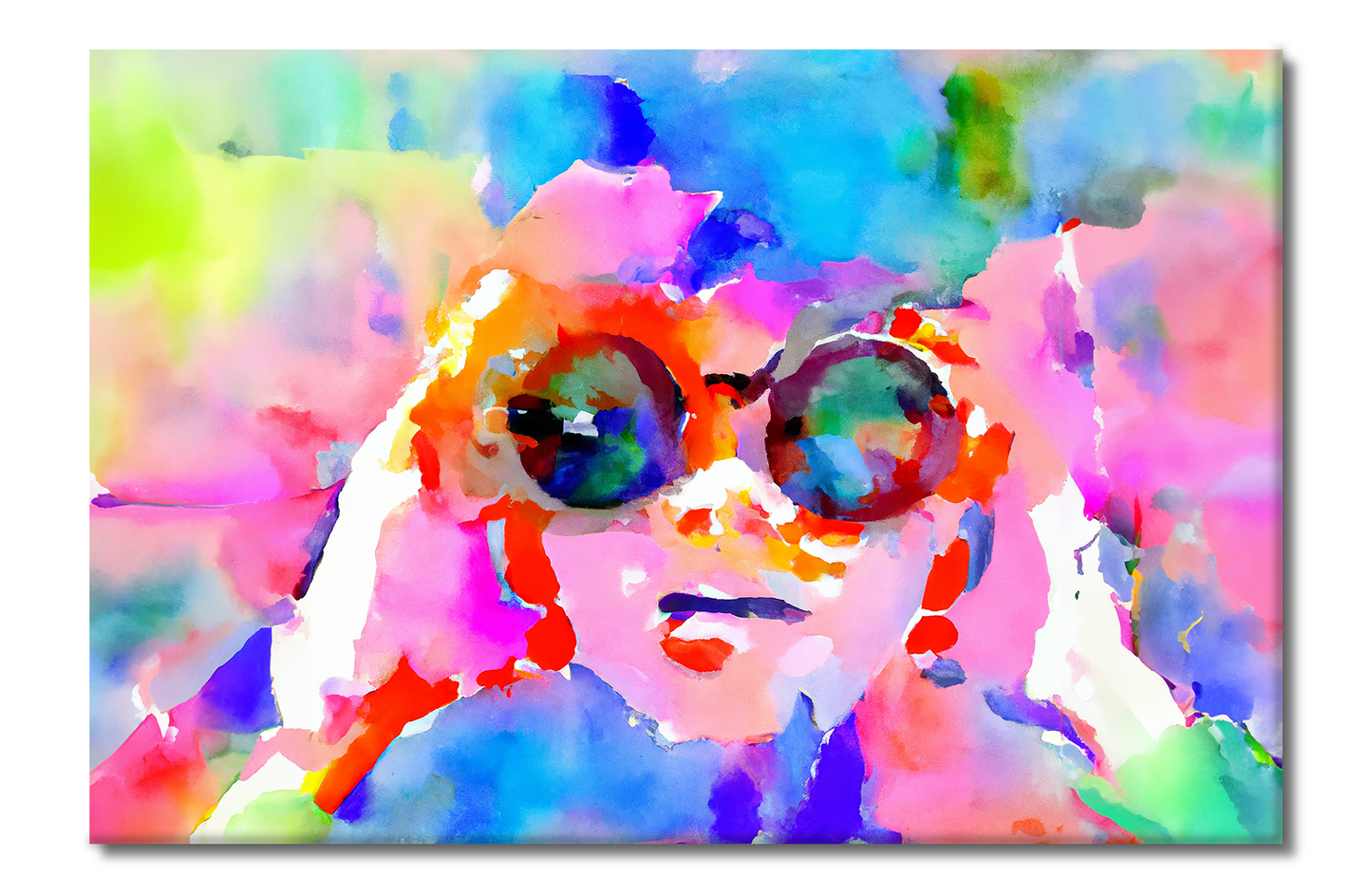 She Vibes, Sunglasses, Digital Art, Canvas Print, High Quality Image, For Home Decor & Interior Design