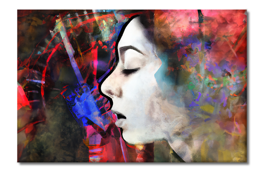 She Vibes, Digital Art, Canvas Print, High Quality Image, For Home Decor & Interior Design