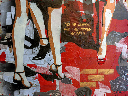 "There's No Place Like Home", 48"w x 36"h, Mixed Media on Board