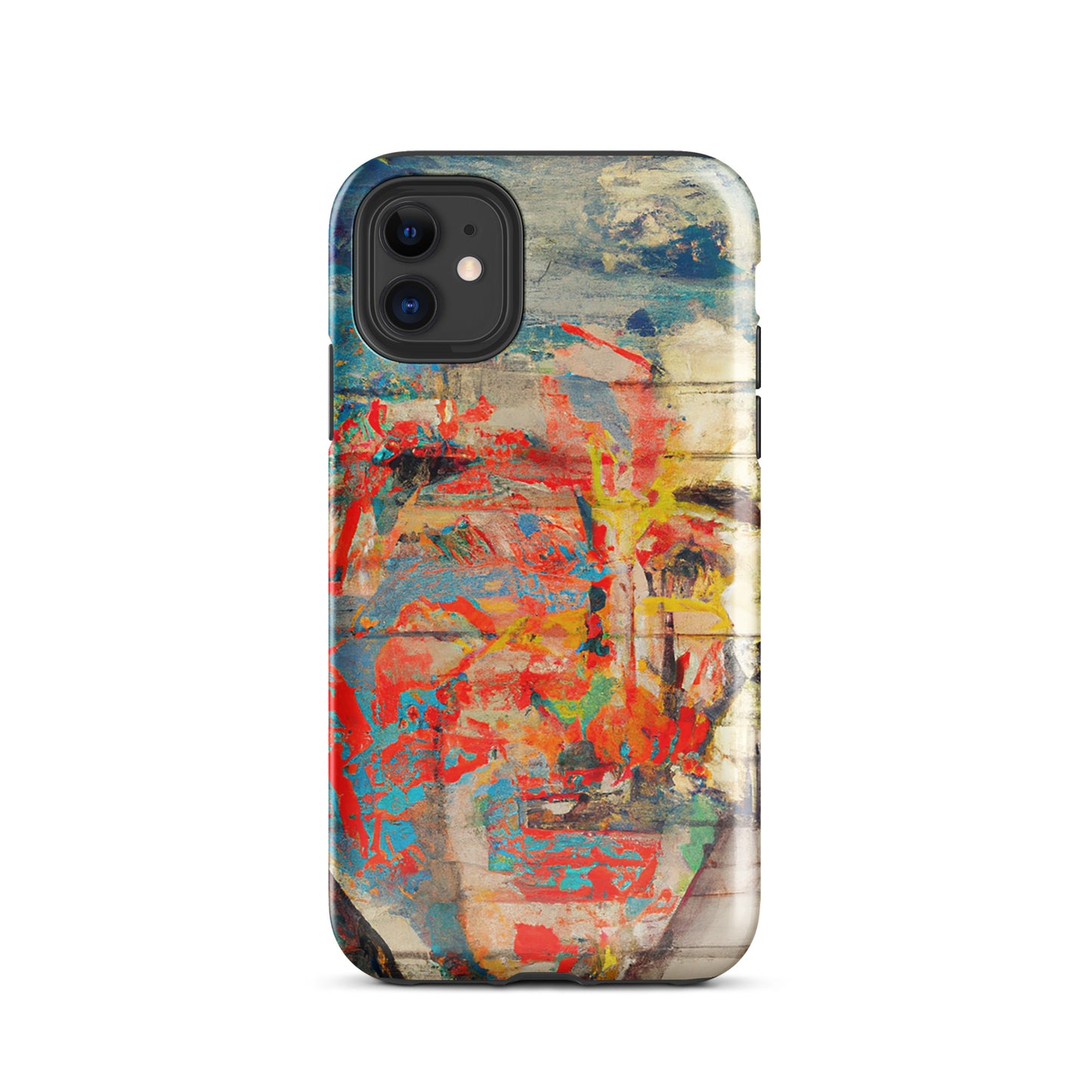 1033: Neon Love Series Tough Case for iPhone® (for models 11-15)