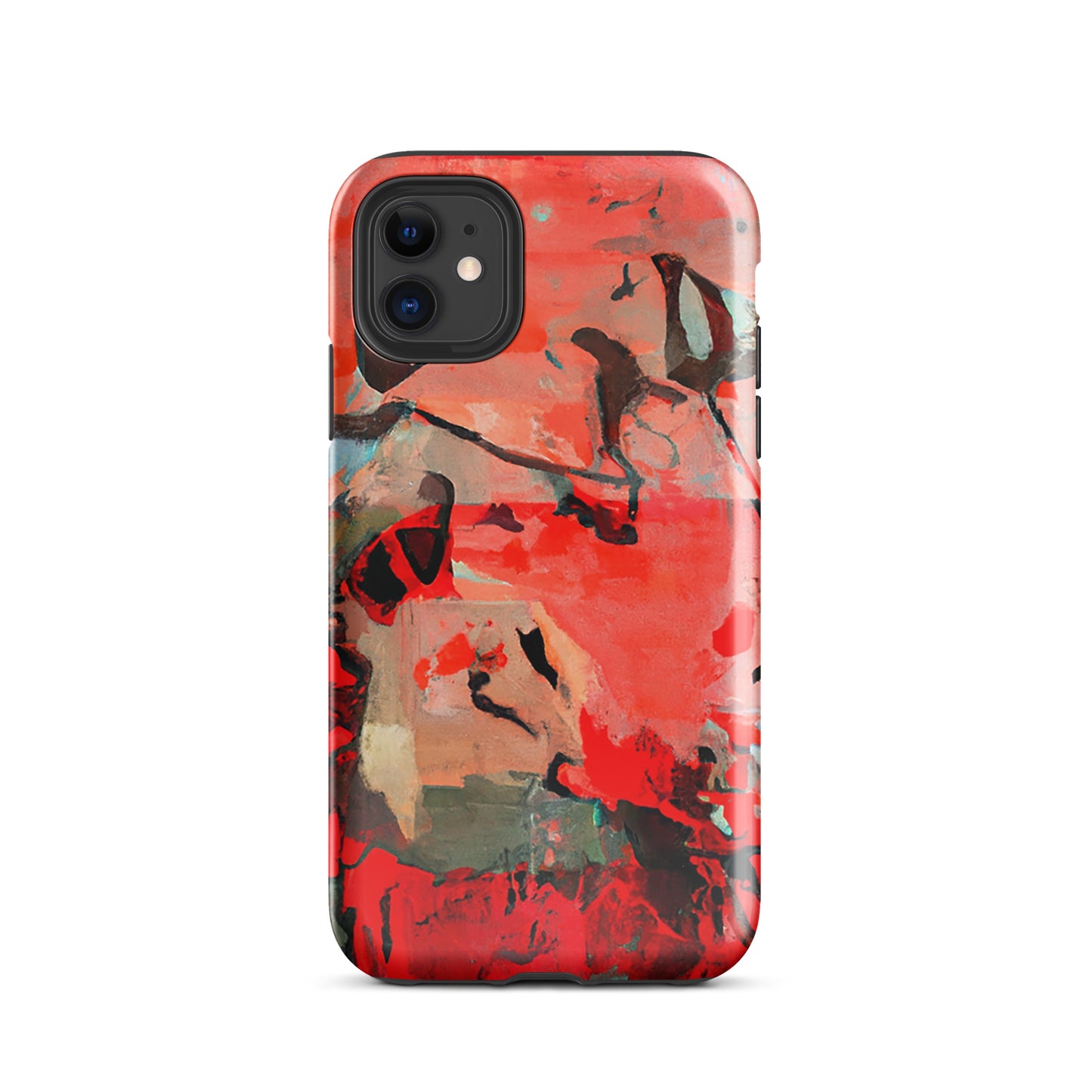 1036: Neon Love Series Tough Case for iPhone® (for models 11-15)