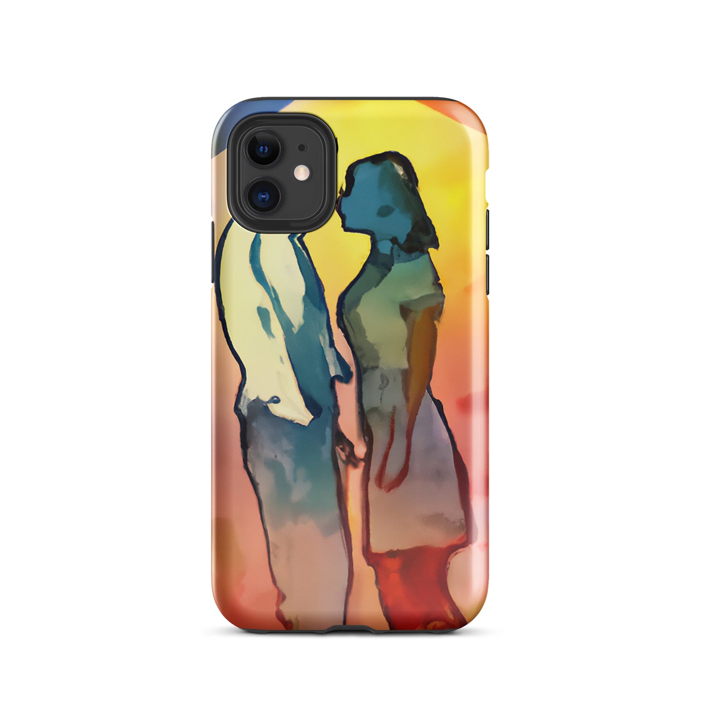 1042: Neon Love Series Tough Case for iPhone® (for models 11-15)