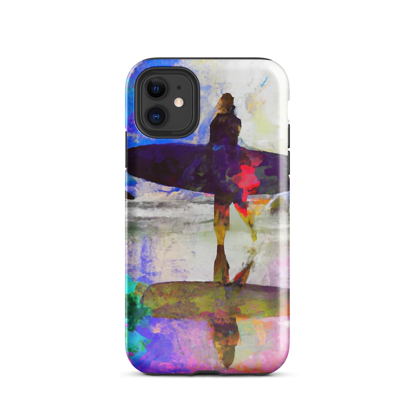 1003: Beach Life Surfer Tough Case for iPhone® (for models 11-15)