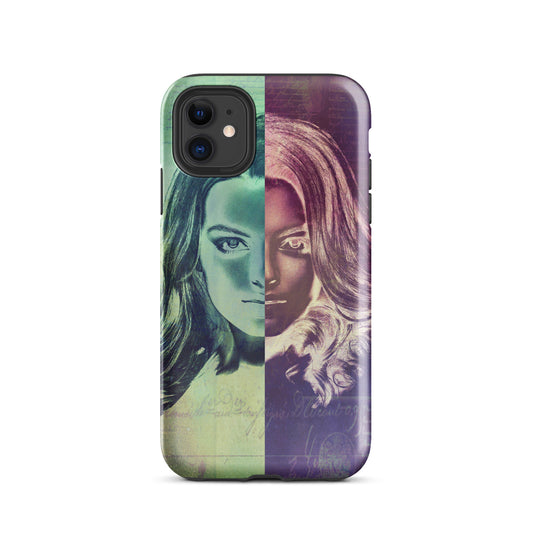 Gemini Girl She Vibes Abstract Tough Case for iPhone®