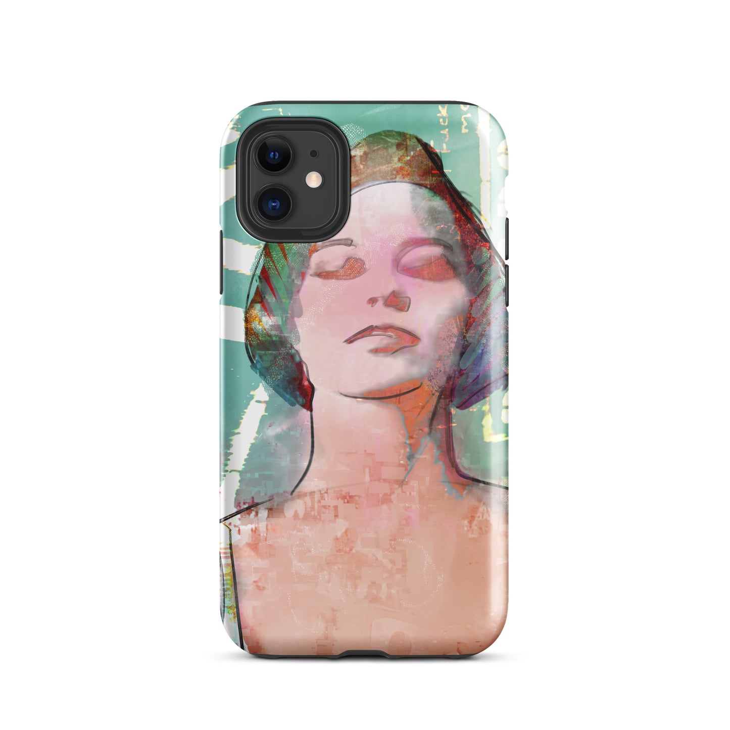 1076: What Dreams May Come, She Vibes, Tough Case for iPhone® (for models 11-15)