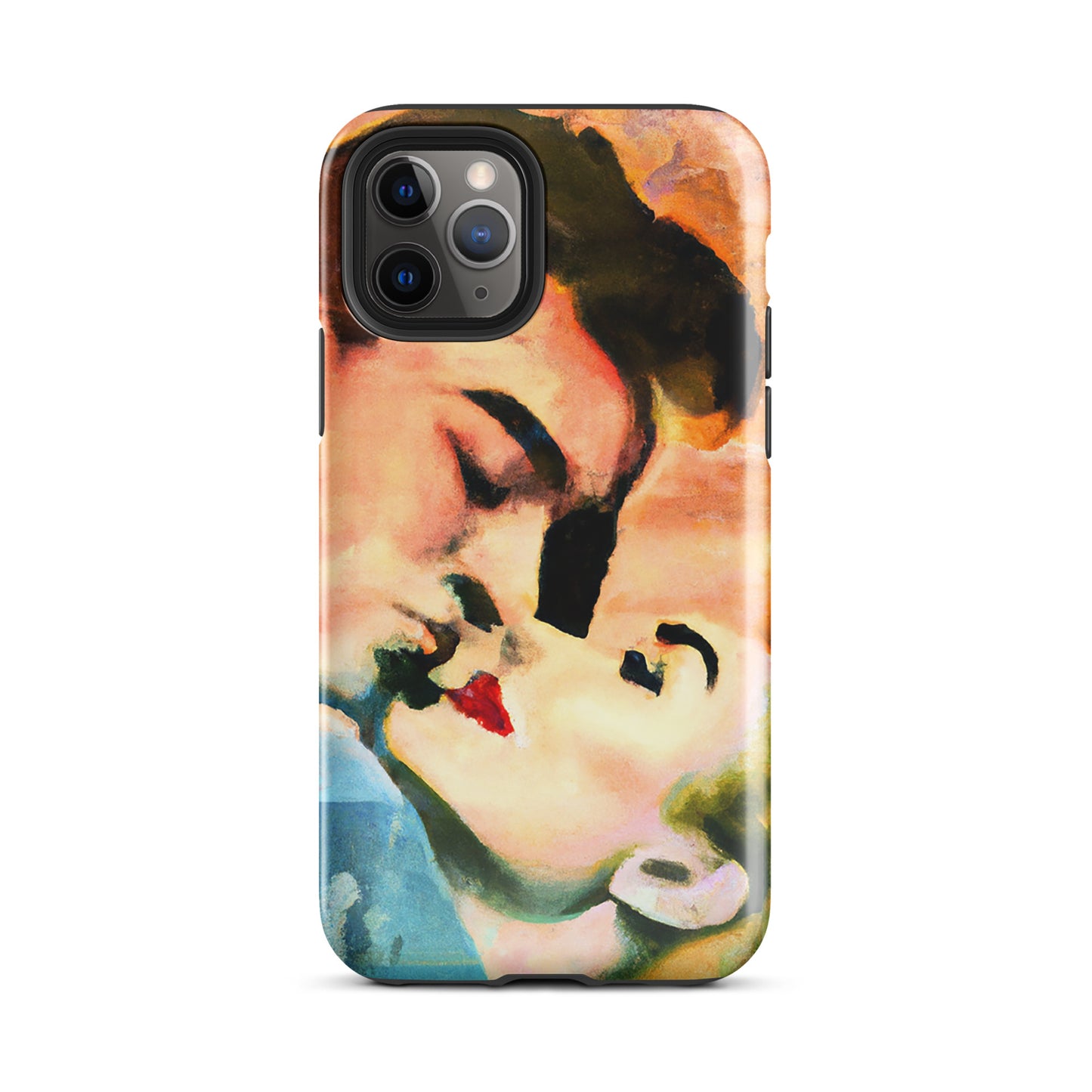 1041: Neon Love Series Tough Case for iPhone® (for models 11-15)