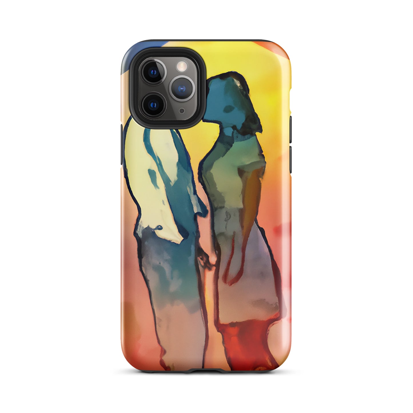 1042: Neon Love Series Tough Case for iPhone® (for models 11-15)