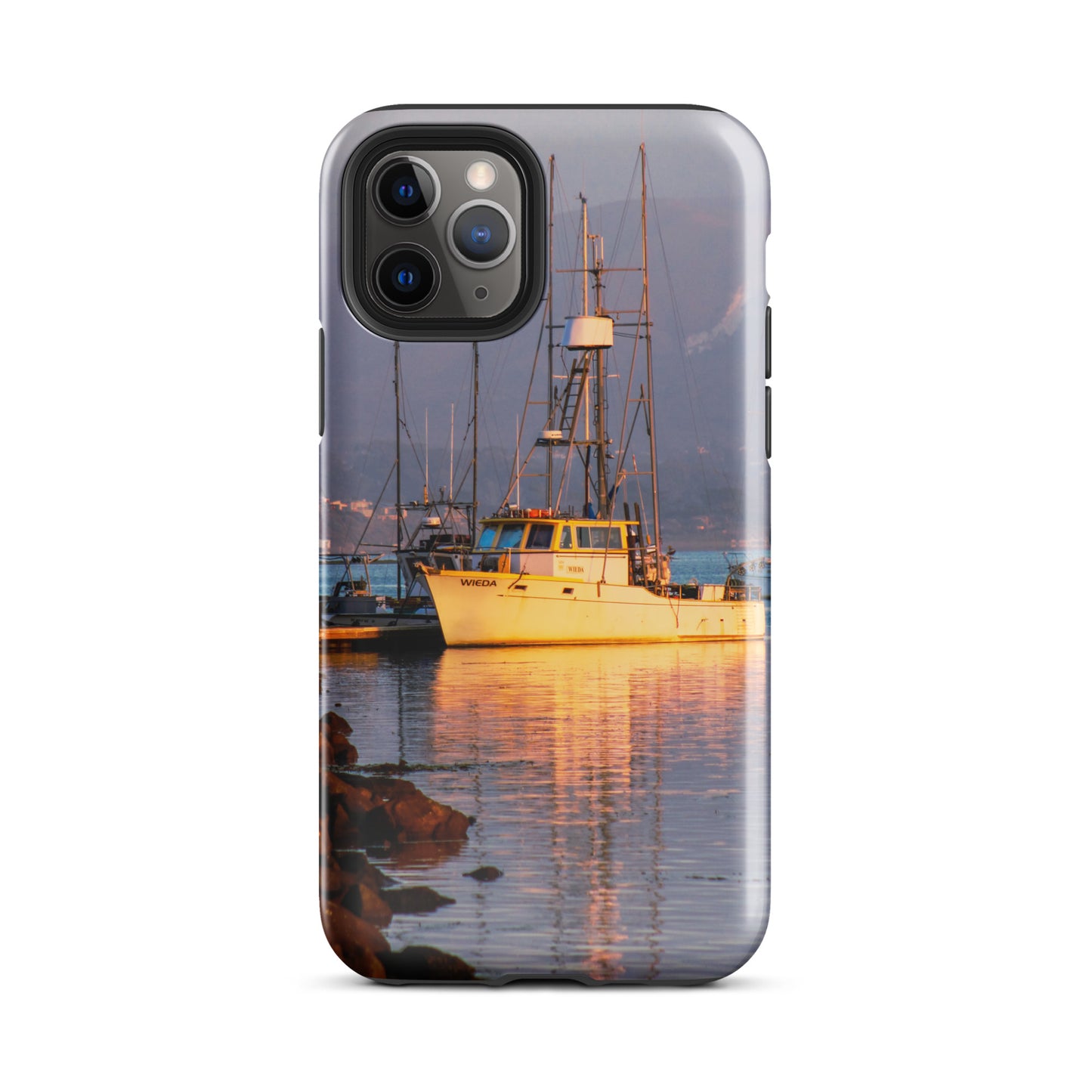 1023: Fishing Boat Photo Morro Bay California Tough Case for iPhone® (for models 11-15)