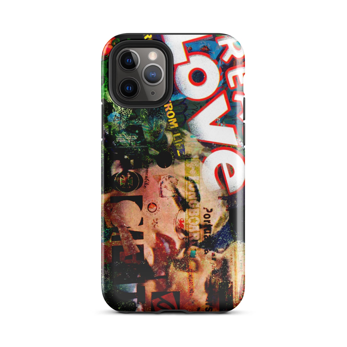 1044: Neon Love Series Tough Case for iPhone® (for models 11-15)