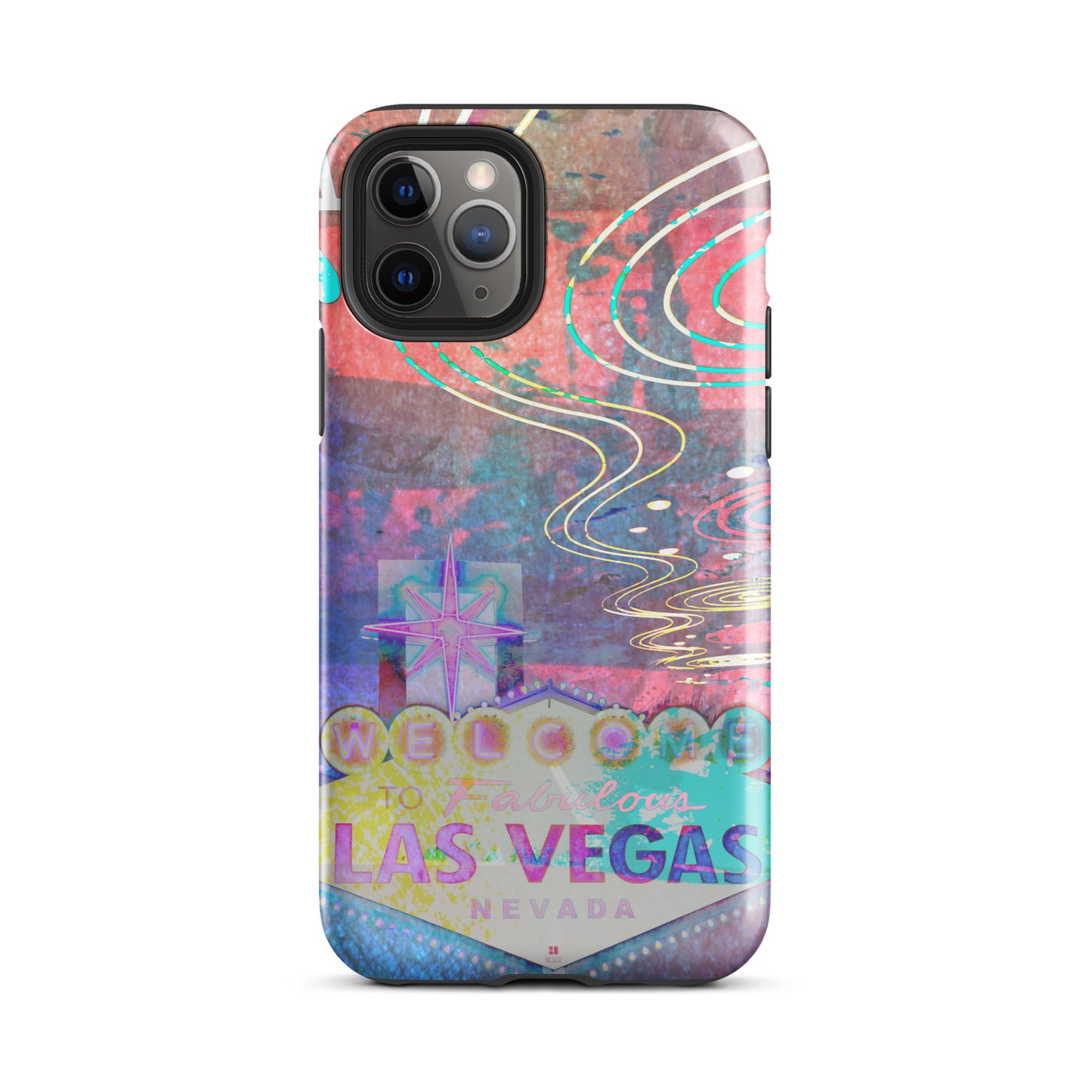 1068: Vegas Aces, Abstract, Tough Case for iPhone® (for models 11-15)