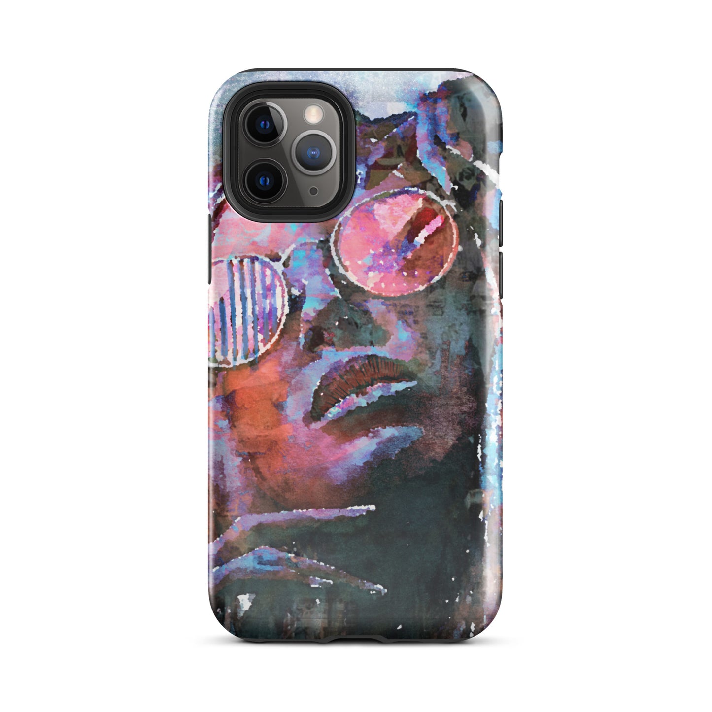 1060: She Vibes, Sunglasses, Tough Case for iPhone® (for models 11-15)