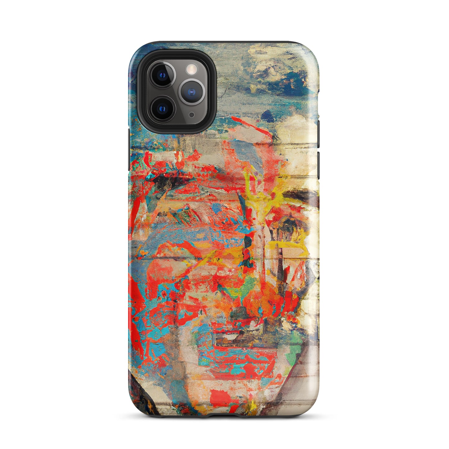 1033: Neon Love Series Tough Case for iPhone® (for models 11-15)