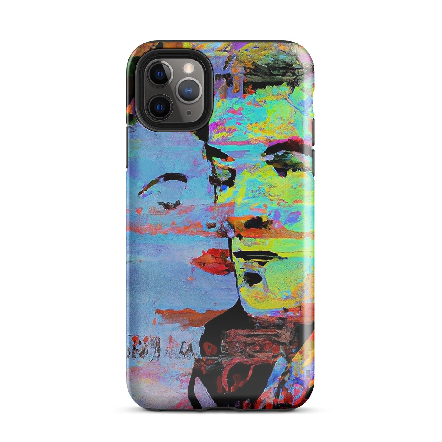 1038: Neon Love Series Tough Case for iPhone® (for models 11-15)