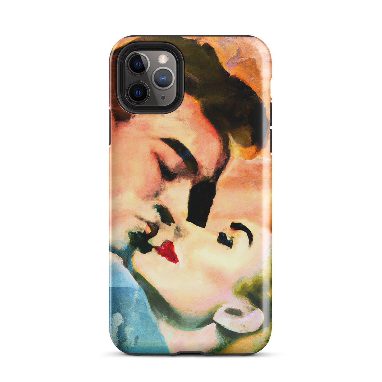 1041: Neon Love Series Tough Case for iPhone® (for models 11-15)