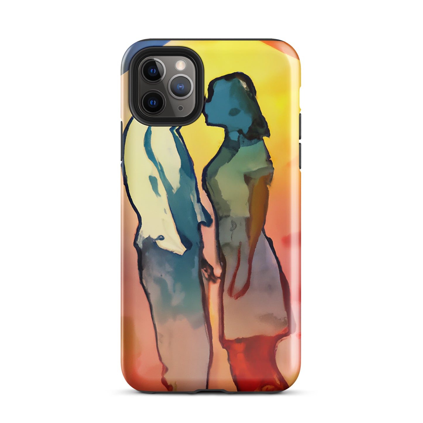 1042: Neon Love Series Tough Case for iPhone® (for models 11-15)