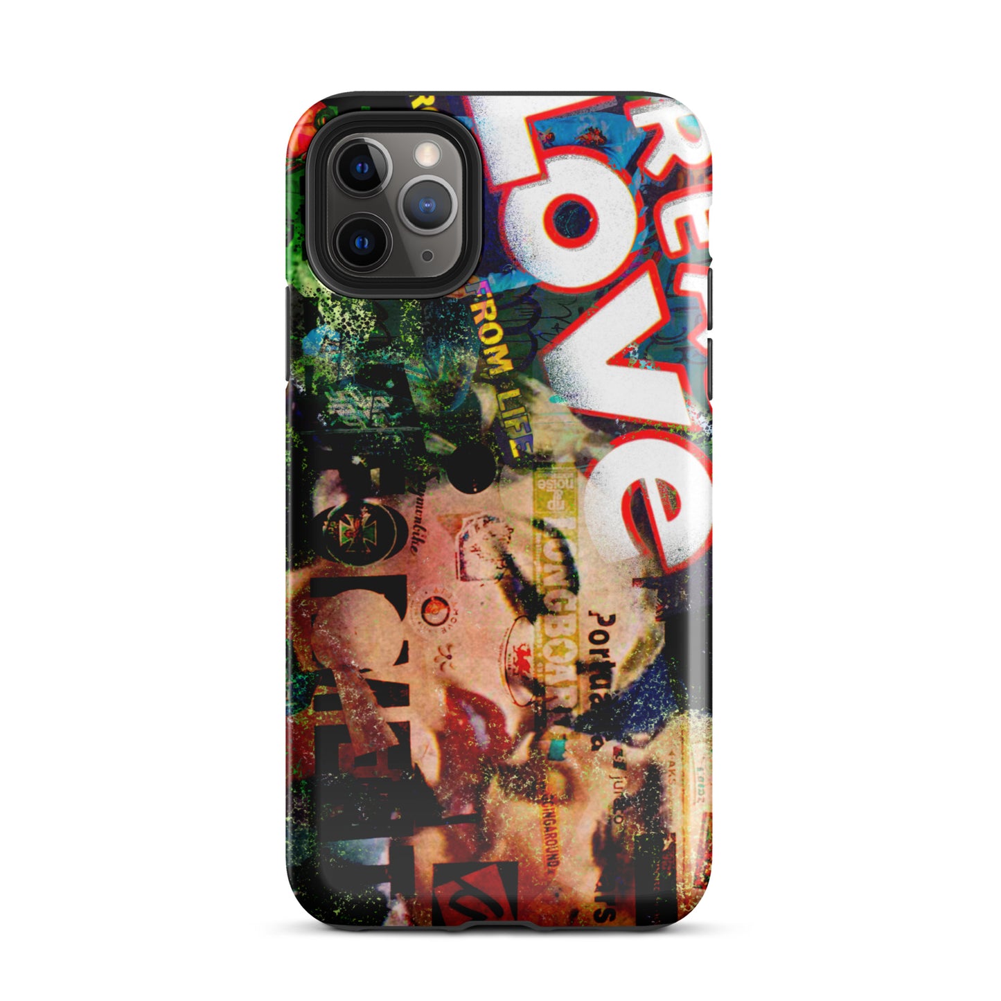 1044: Neon Love Series Tough Case for iPhone® (for models 11-15)