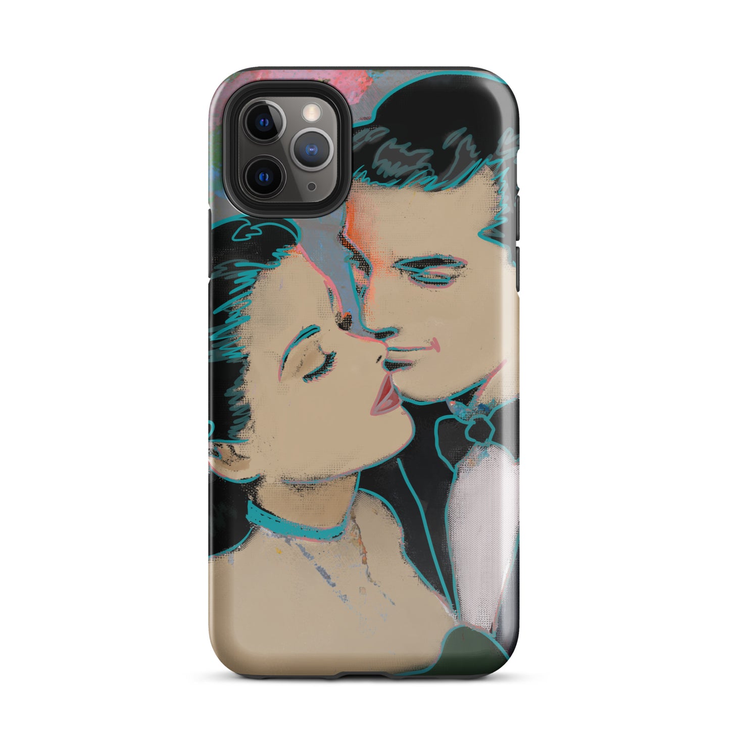 1045: Neon Love Series Tough Case for iPhone® (for models 11-15)