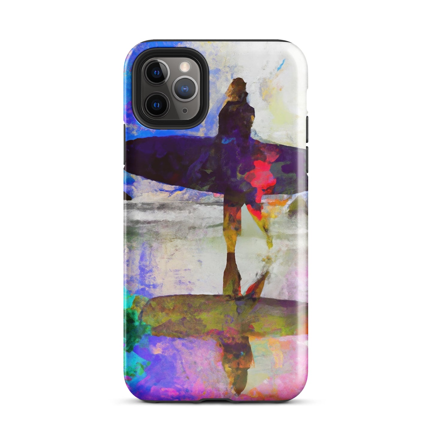 1003: Beach Life Surfer Tough Case for iPhone® (for models 11-15)