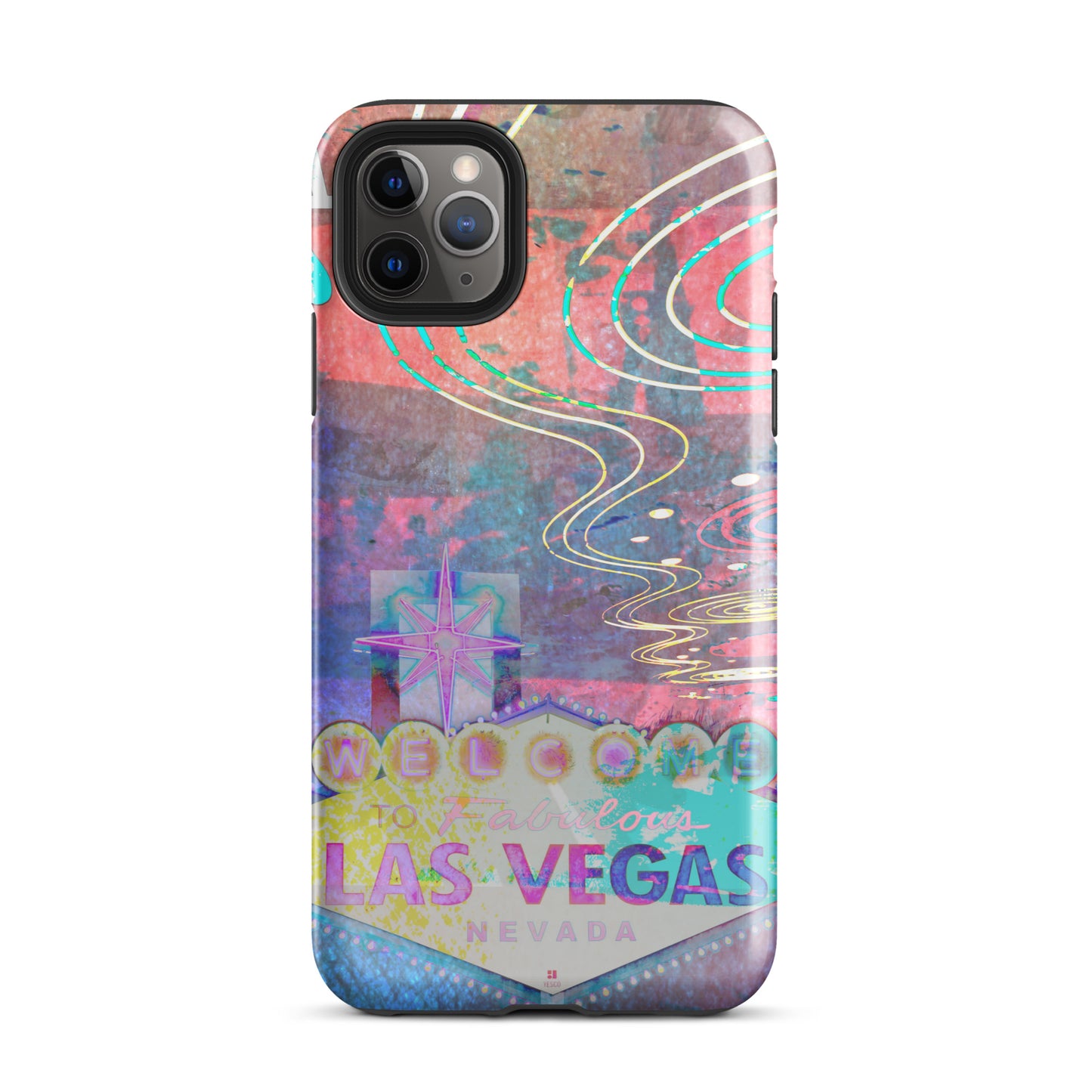 1068: Vegas Aces, Abstract, Tough Case for iPhone® (for models 11-15)