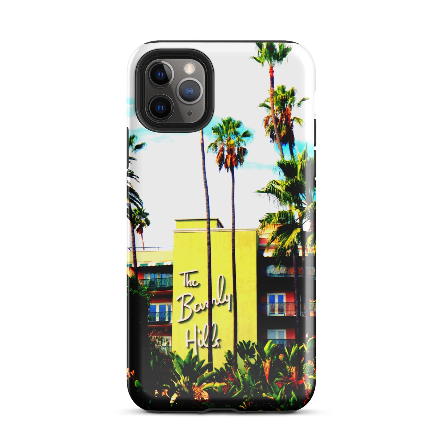 1004: Beverly Hills Hotel Photo Art Tough Case for iPhone® (for models 11-15)