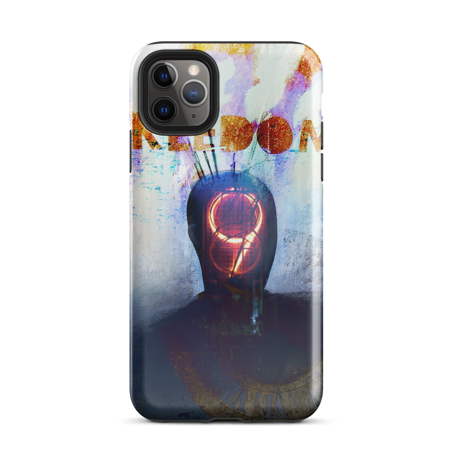 1022: Dreamcatchers Stitch in Nine Abstract Tough Case for iPhone® (for models 11-15)