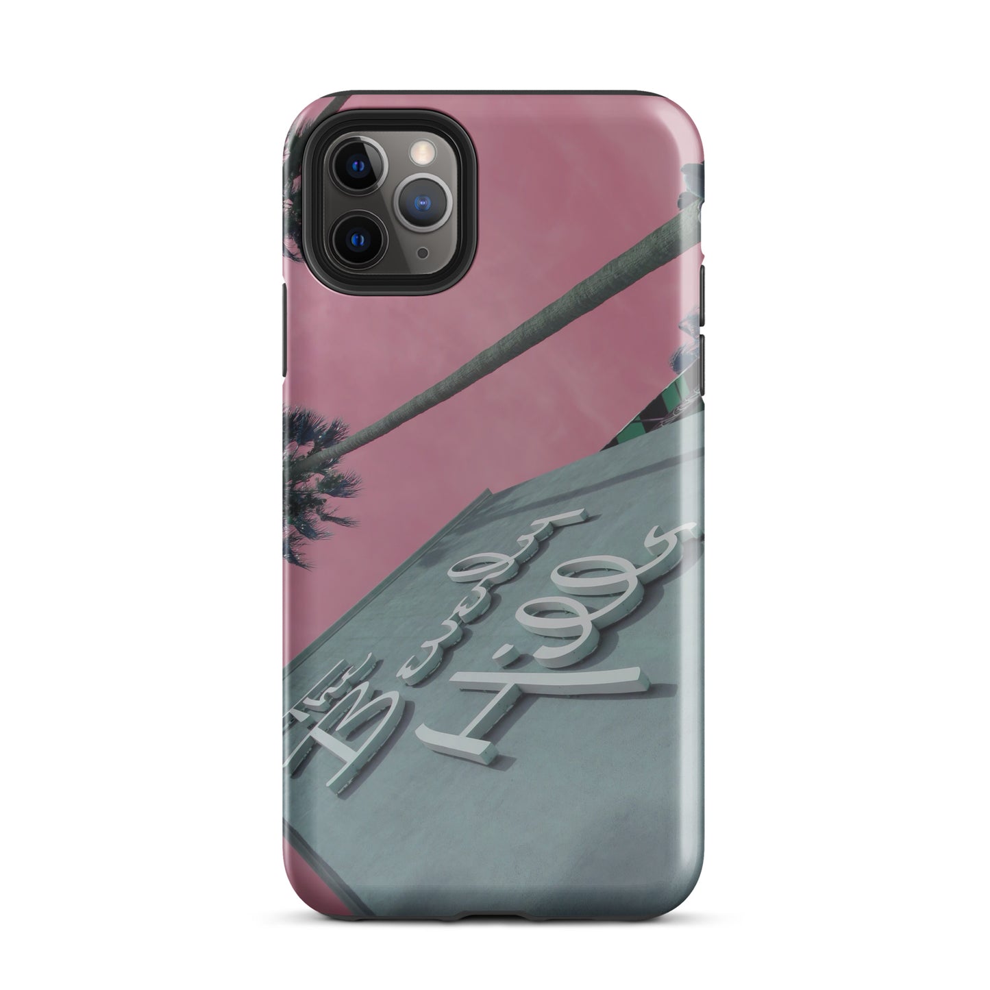 1005: Beverly Hills Pink Sky Tough Case for iPhone® (for models 11-15)