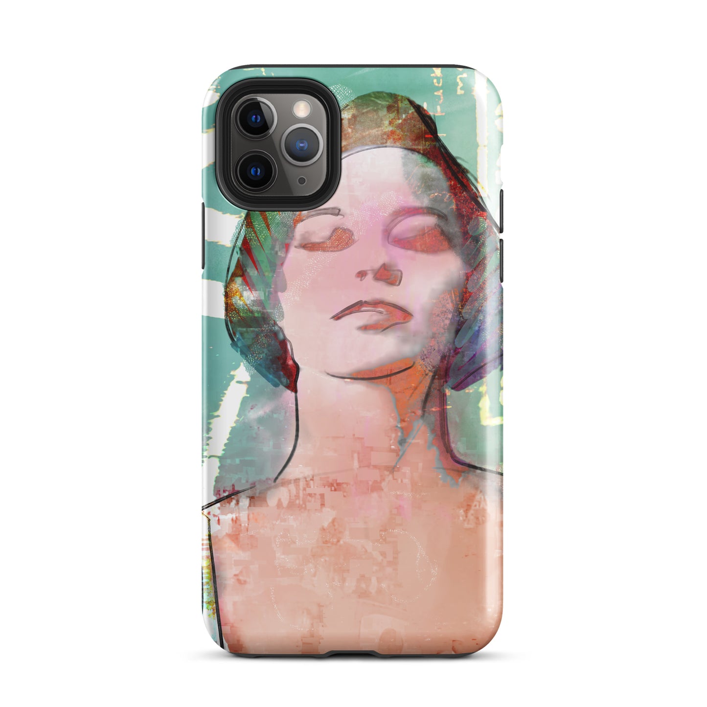 1076: What Dreams May Come, She Vibes, Tough Case for iPhone® (for models 11-15)