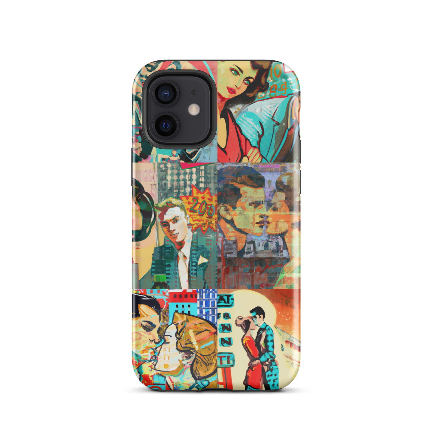 1035: Neon Love Series Tough Case for iPhone® (for models 11-15)