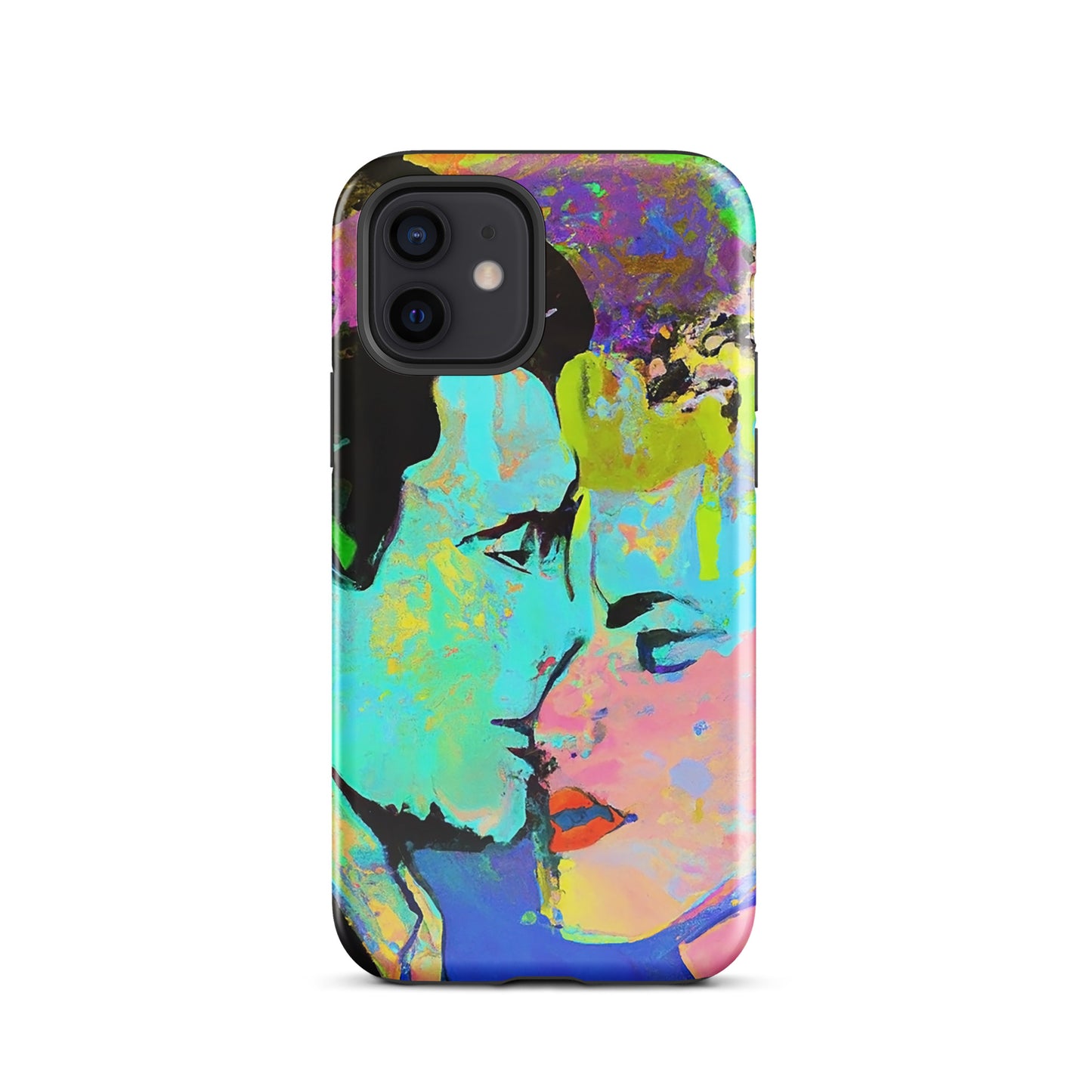 1039: Neon Love Series Tough Case for iPhone® (for models 11-15)