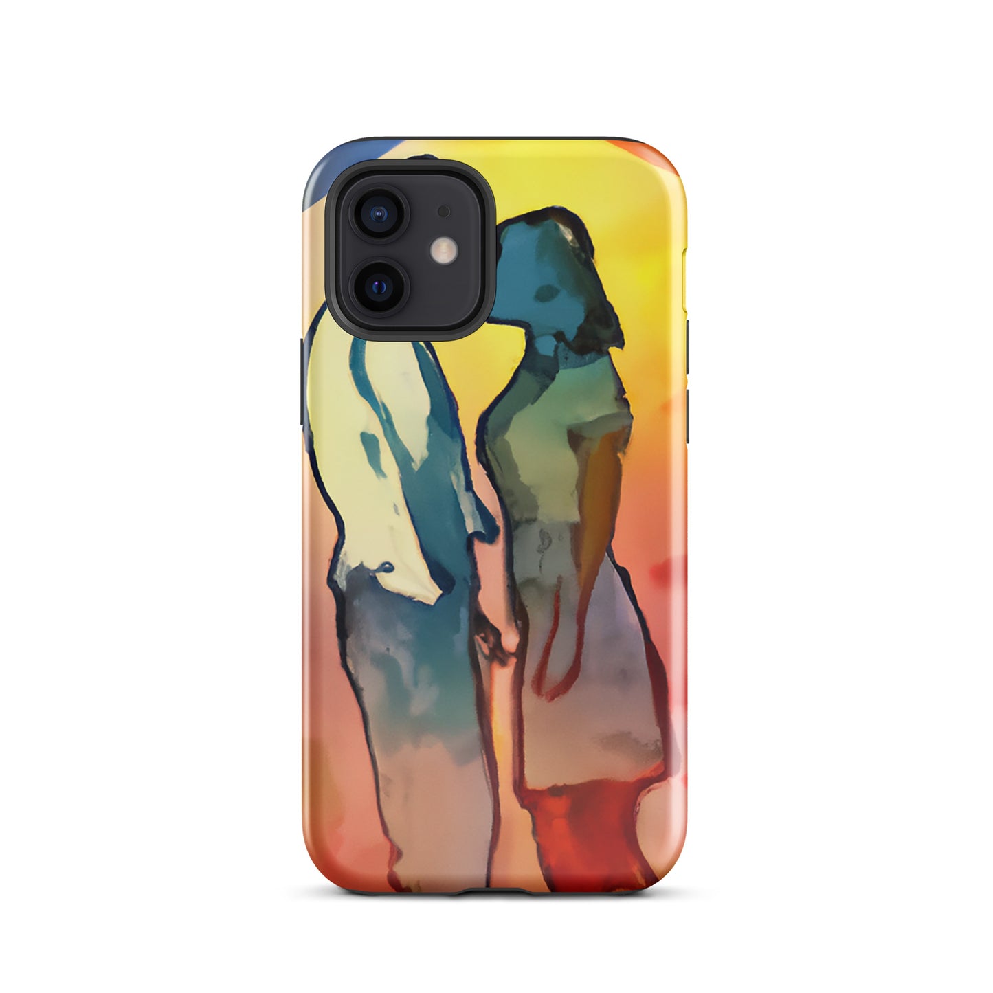 1042: Neon Love Series Tough Case for iPhone® (for models 11-15)