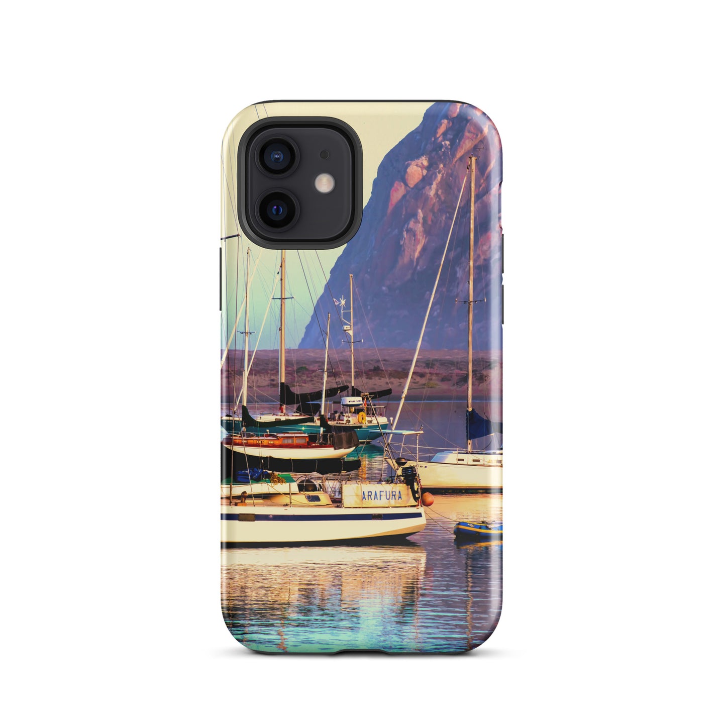 1054: Sailboats Morro Bay California Photo Tough Case for iPhone® (for models 11-15)