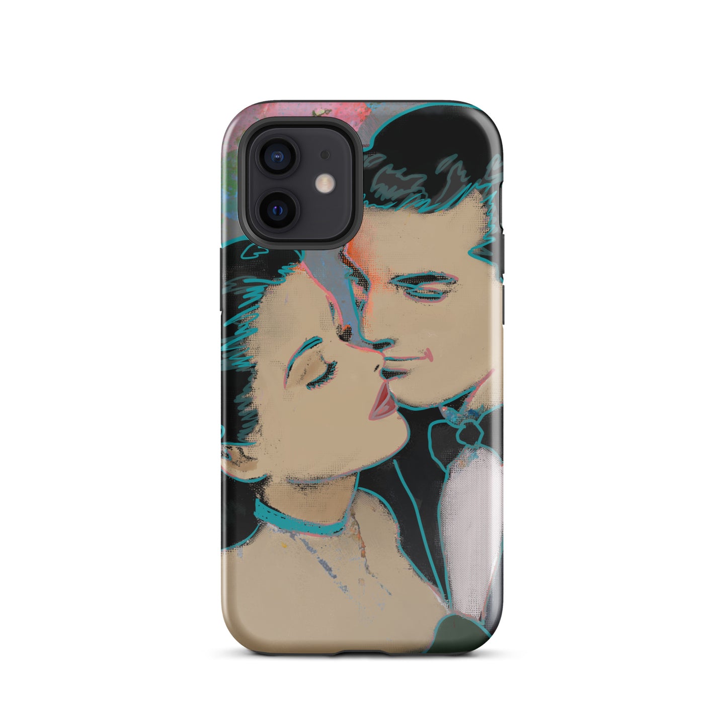 1045: Neon Love Series Tough Case for iPhone® (for models 11-15)