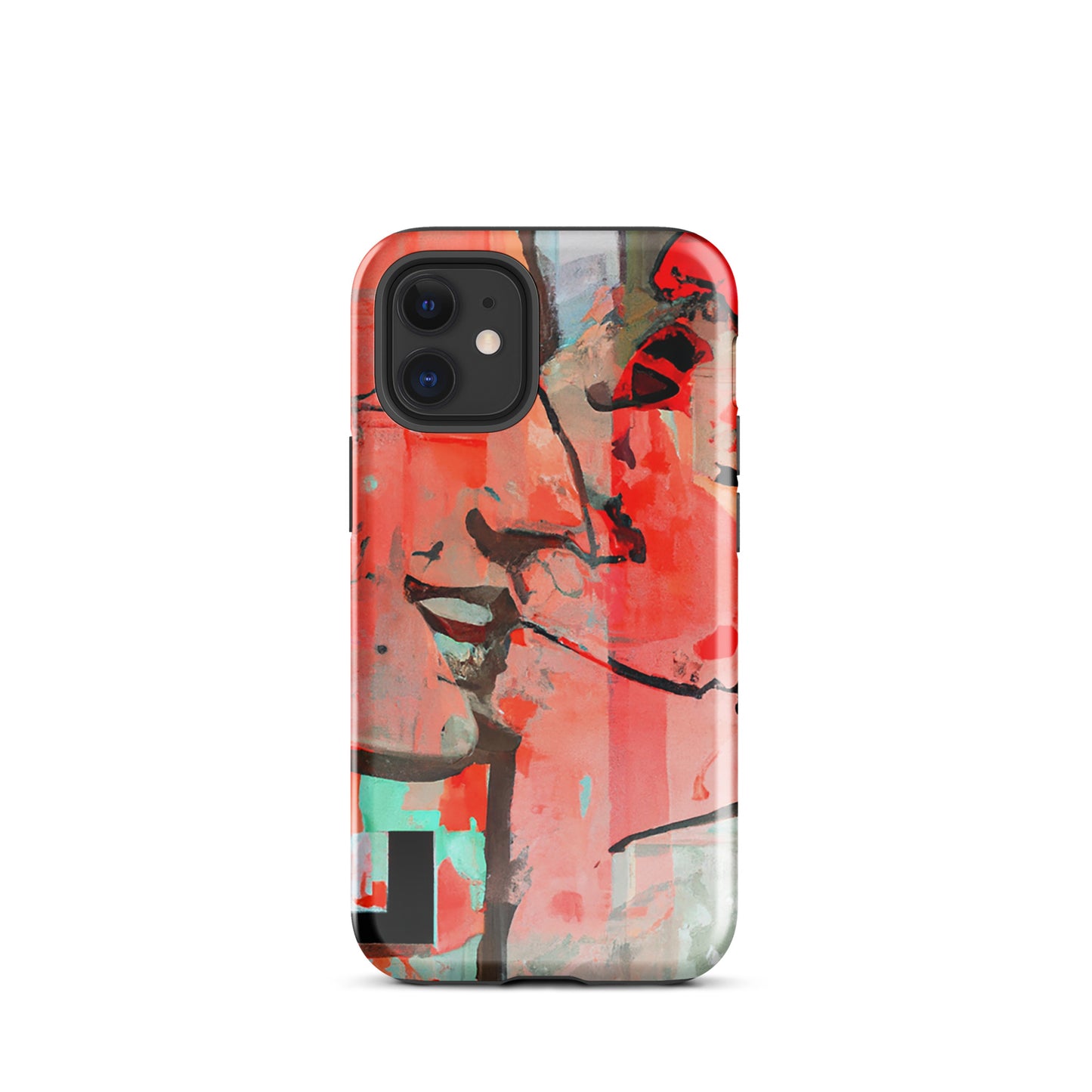 1032: Neon Love Series Tough Case for iPhone® (for models 11-15)