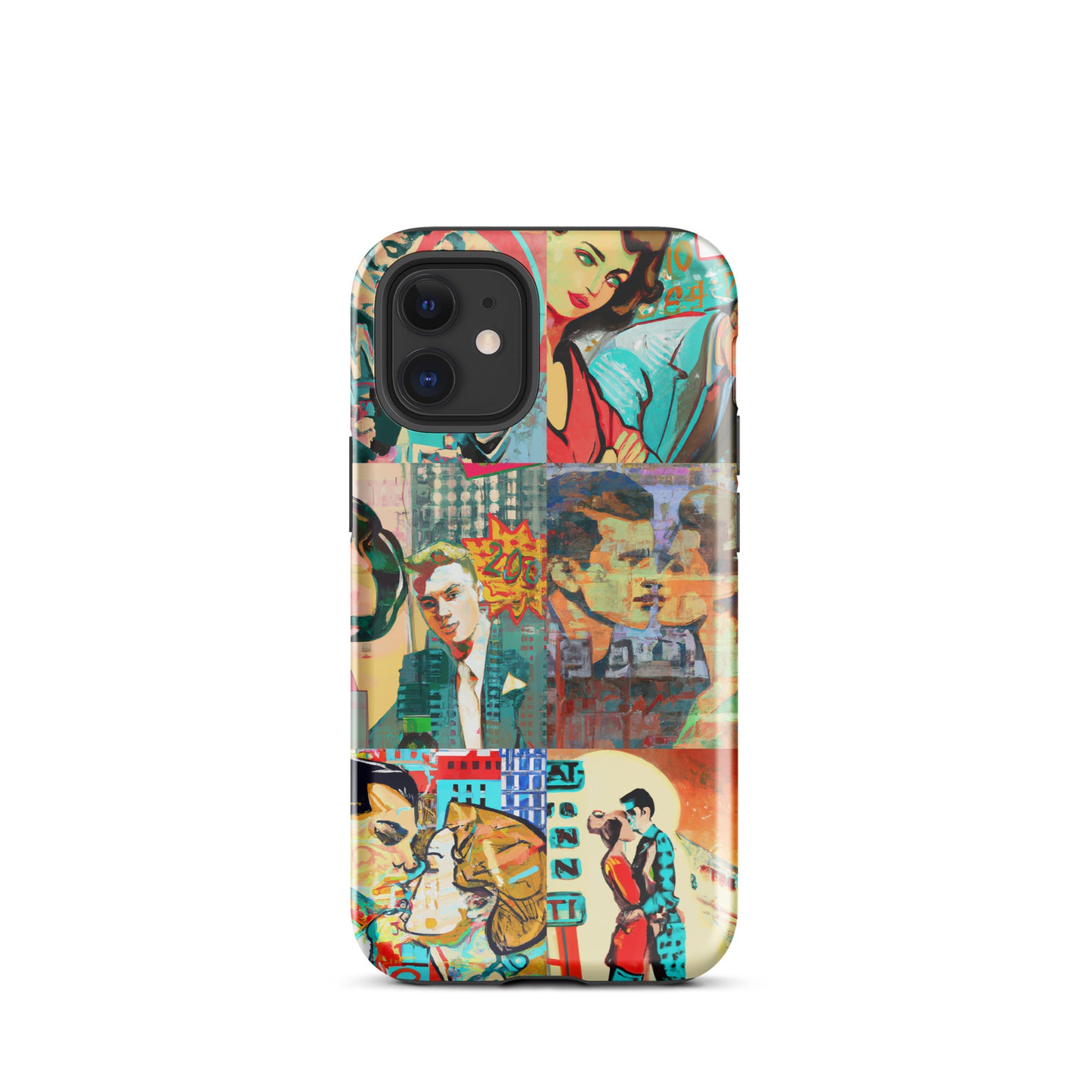 1035: Neon Love Series Tough Case for iPhone® (for models 11-15)