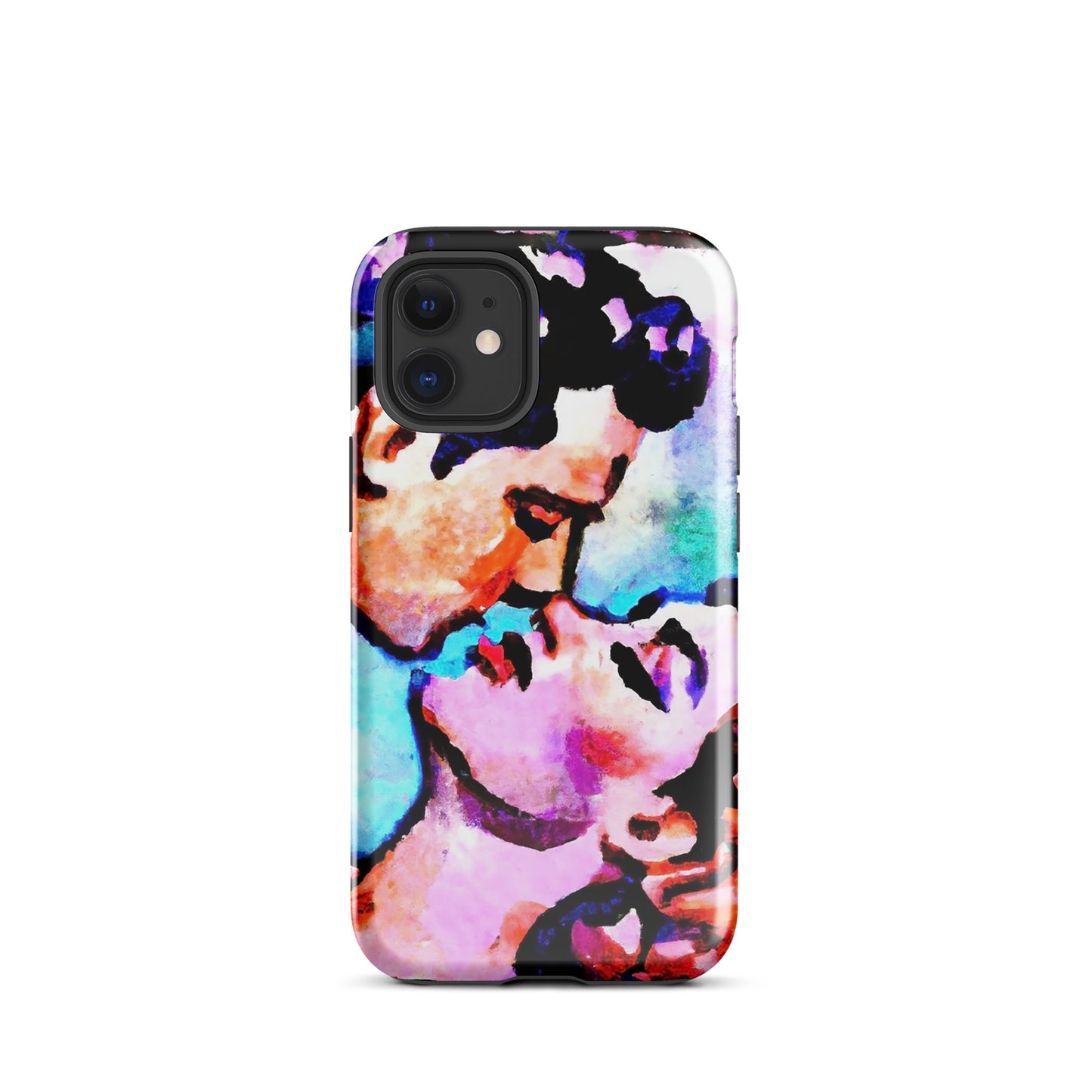 1037: Neon Love Series Tough Case for iPhone® (for models 11-15)