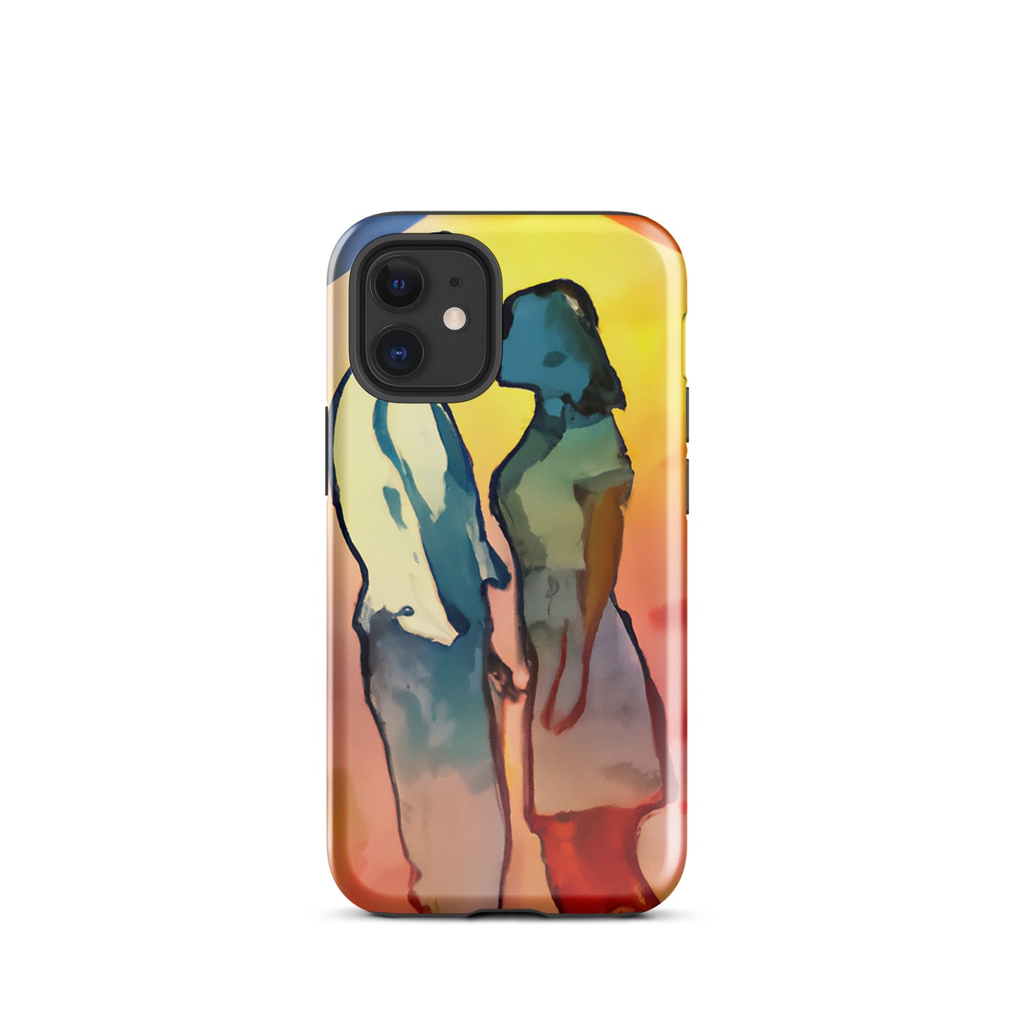 1042: Neon Love Series Tough Case for iPhone® (for models 11-15)