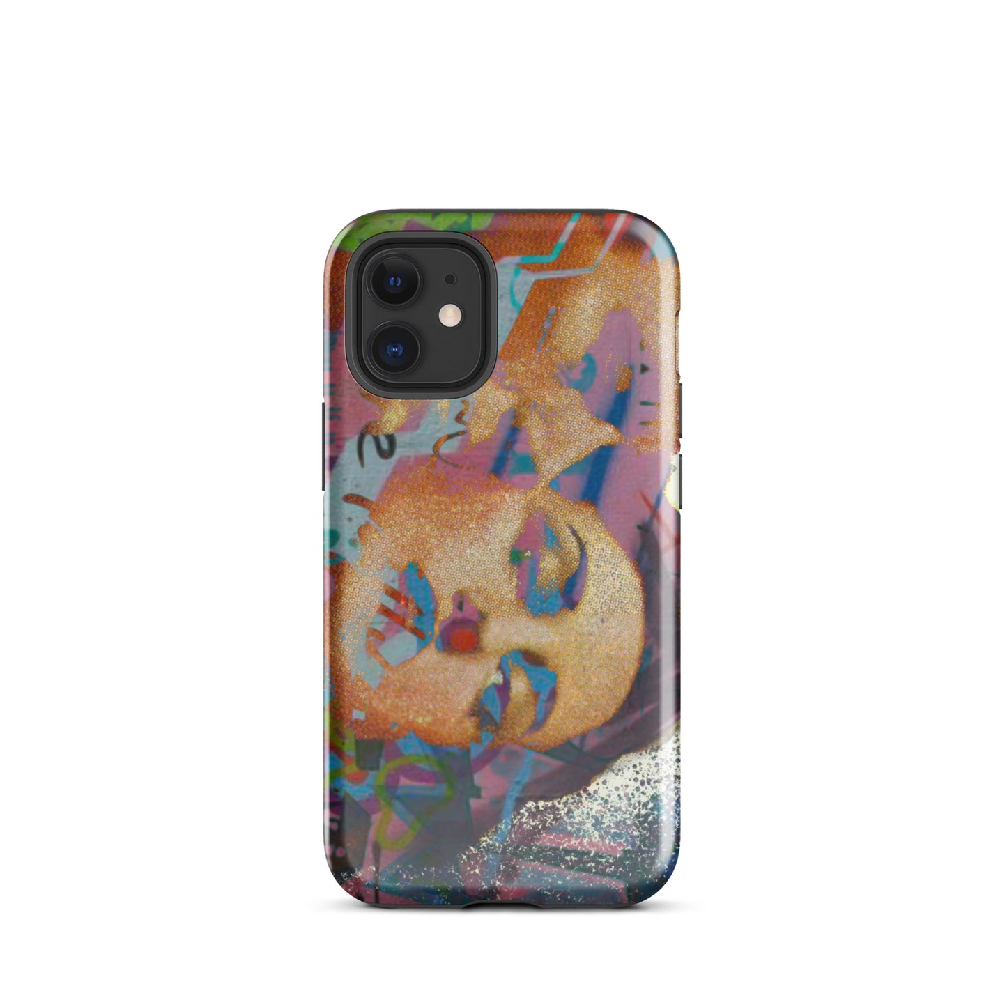 1043: Neon Love Series Tough Case for iPhone® (for models 11-15)